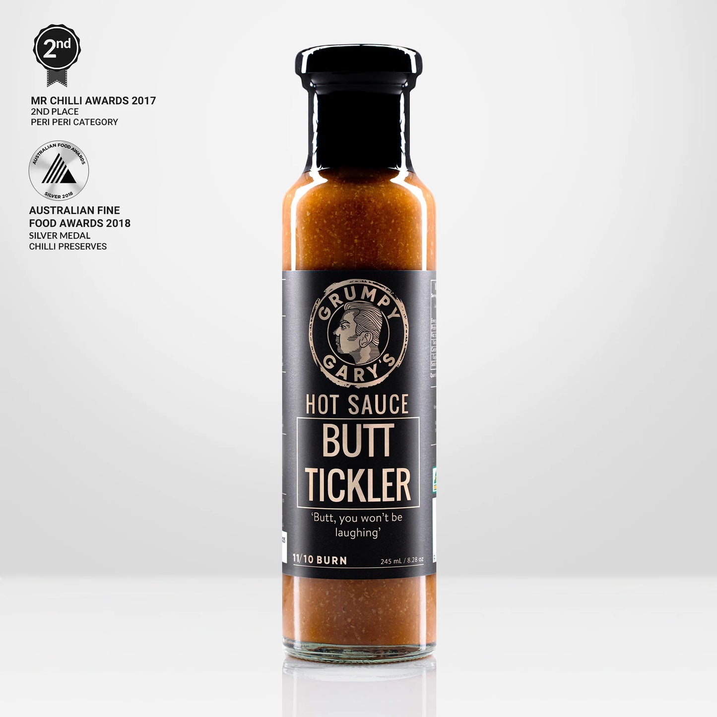 Grumpy Gary's Butt Tickler Hot Sauce 245 mL