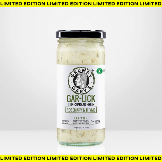 Grumpy Gary's Gar-lick Dip - Rosemary and Thyme 220g NET